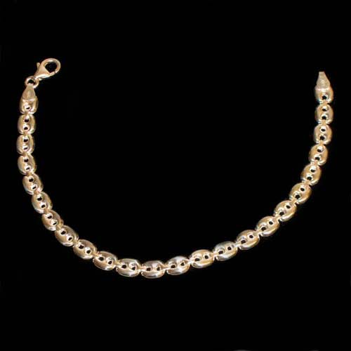 Imagen pulsera plata eslabones pequeños